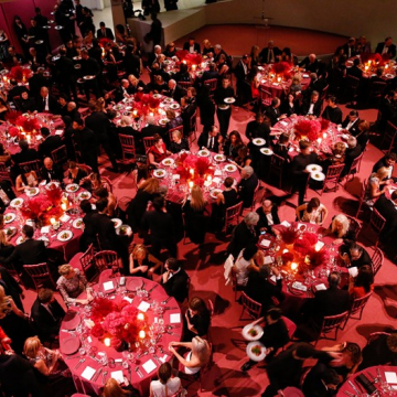 Guggenheim Gala:  Custom Tablecloths Colab with John Creech Design Production