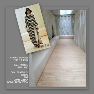 Fall Fashion Week 2013:  Giant Canvas Benches for The Row  