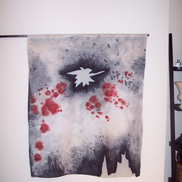 Battlefield flag for ABT's "The Green Table"