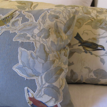 Songbird Pillows detail