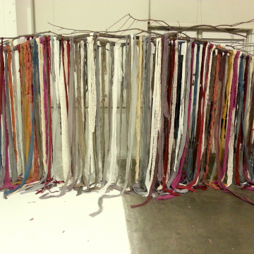 Target Corp:  BoHo Shredded and Distressed Textiles photoshoot backdrop 