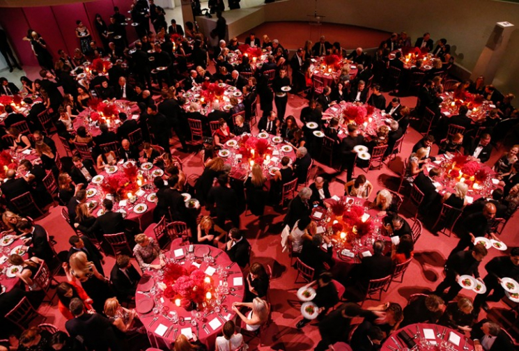 Guggenheim Gala:  Custom Tablecloths Colab with John Creech Design Production