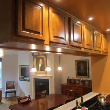 Brooklyn Heights living room from newly renovated pass thru